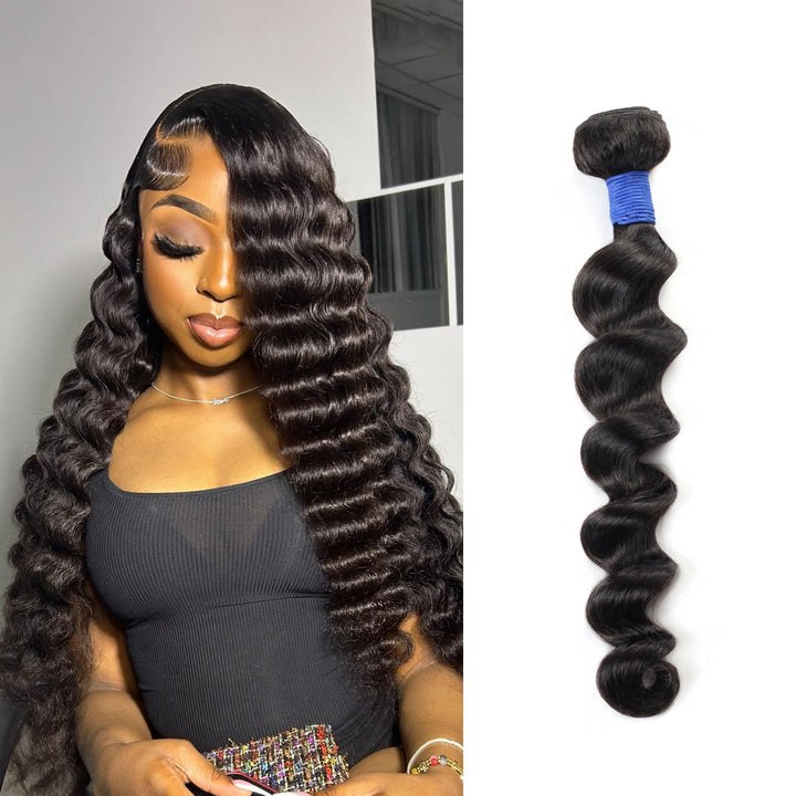 Orientfashion Loose Deep Wave Hair Bundles Human Hair for Black Women 95g/piece