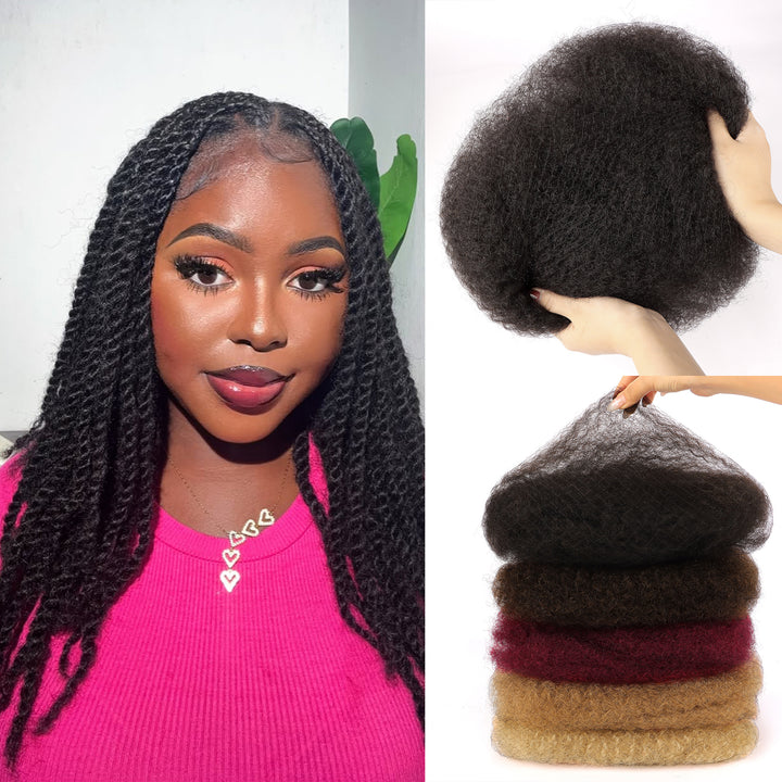 Orientfashion Afro Kinky Bulk Human Hair 50g/Pack