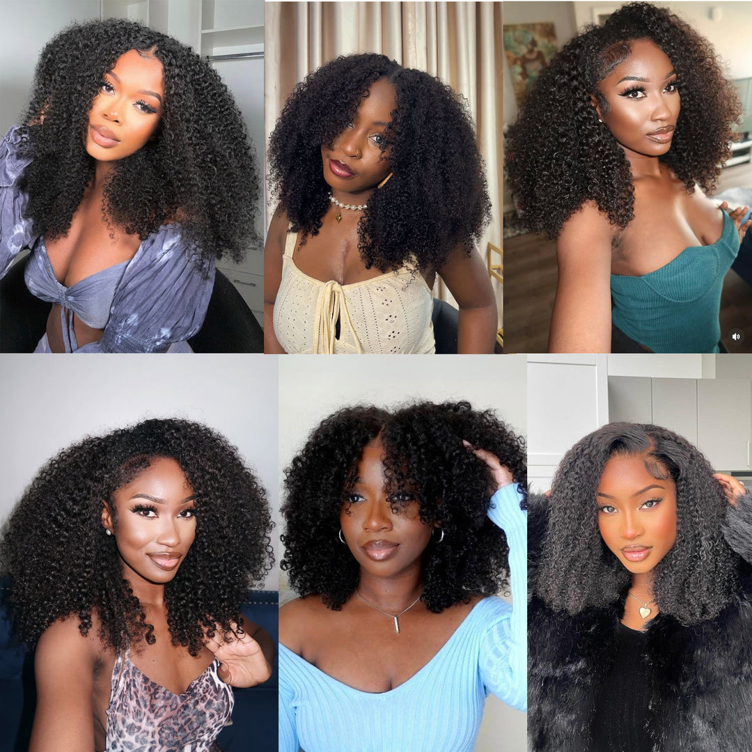 Orientfashion Mongolian Afro Kinky Curly Human Hair Bundles 4b 4c for Women 100g/piece