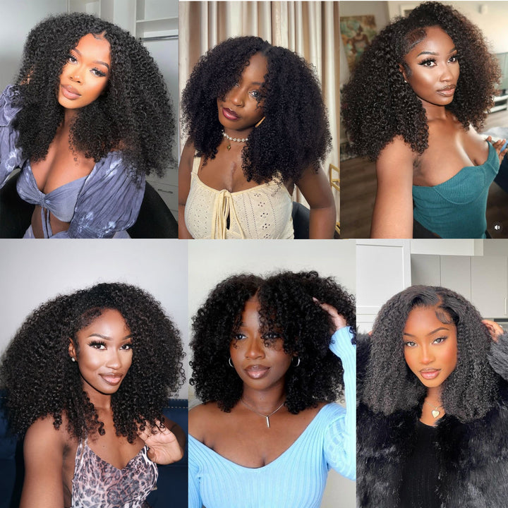 Orientfashion Mongolian Afro Kinky Curly Human Hair Bundles 4b 4c for Women 100g/piece