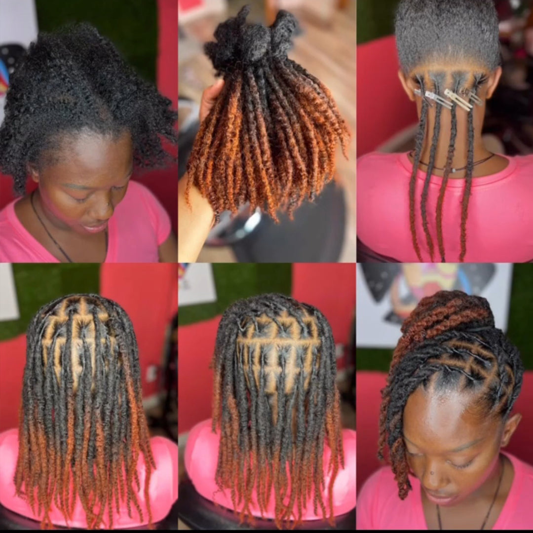 Orientfashion Ombre Textured Locs Human Hair (20 Locs Per Bundle)