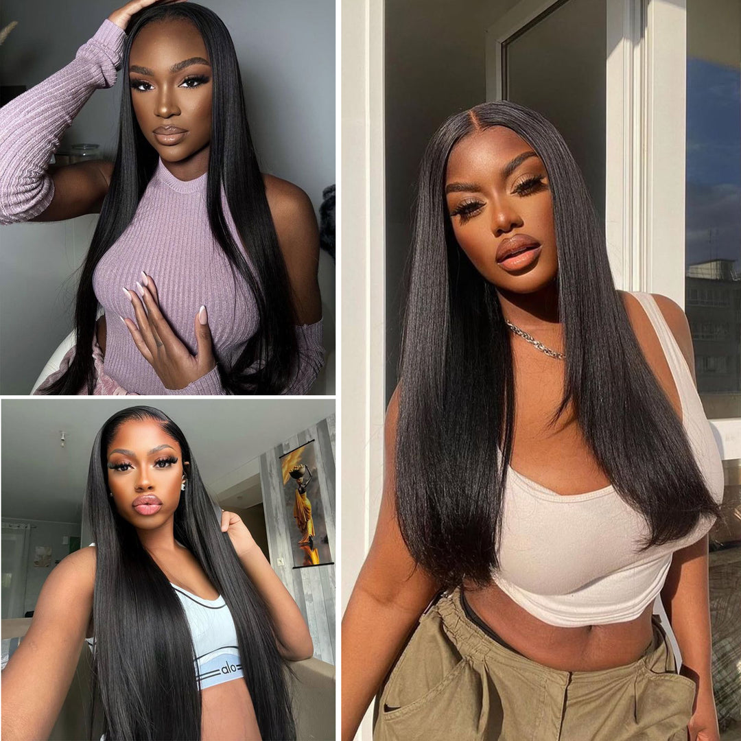 Orientfashion 100% Unprocessed Brazilian Straight Human Hair Bundles 95g/piece