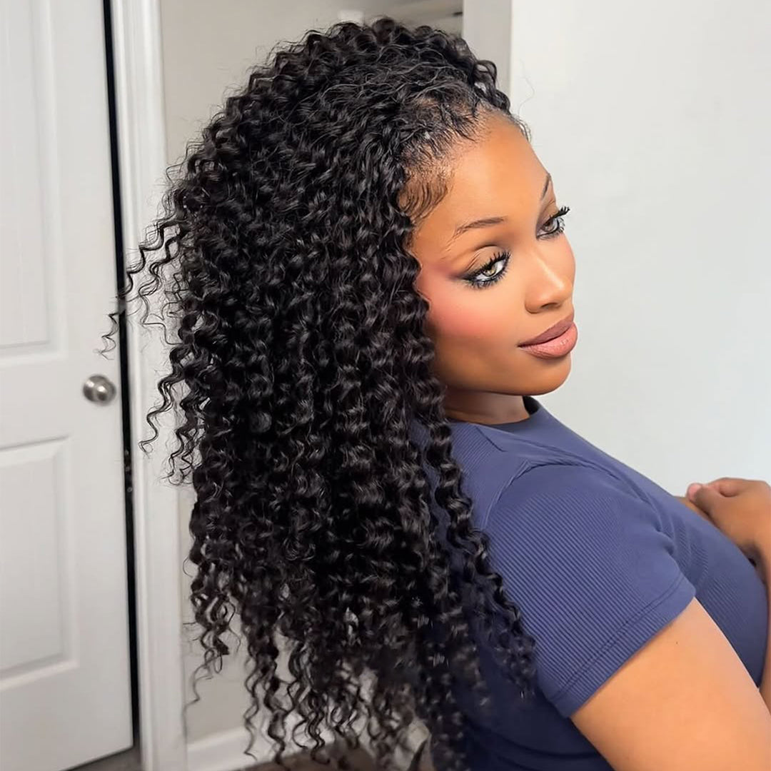 Orientfashion Deep Wave Feather Crochet Human Hair Extensions 100g/pack