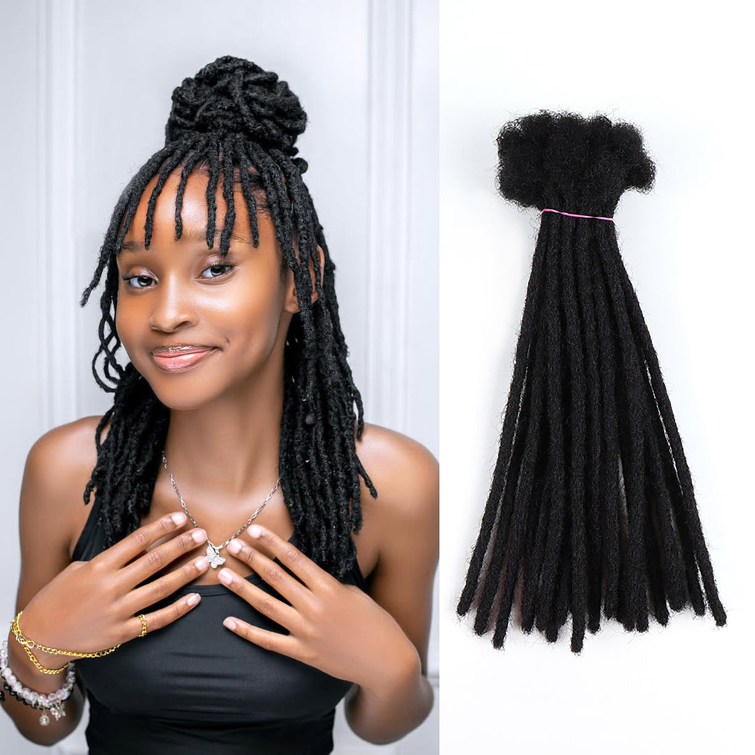 Orientfashion Handmade Loc Extensions Human Hair Dreadlocks (20 Locs Per Bundle)
