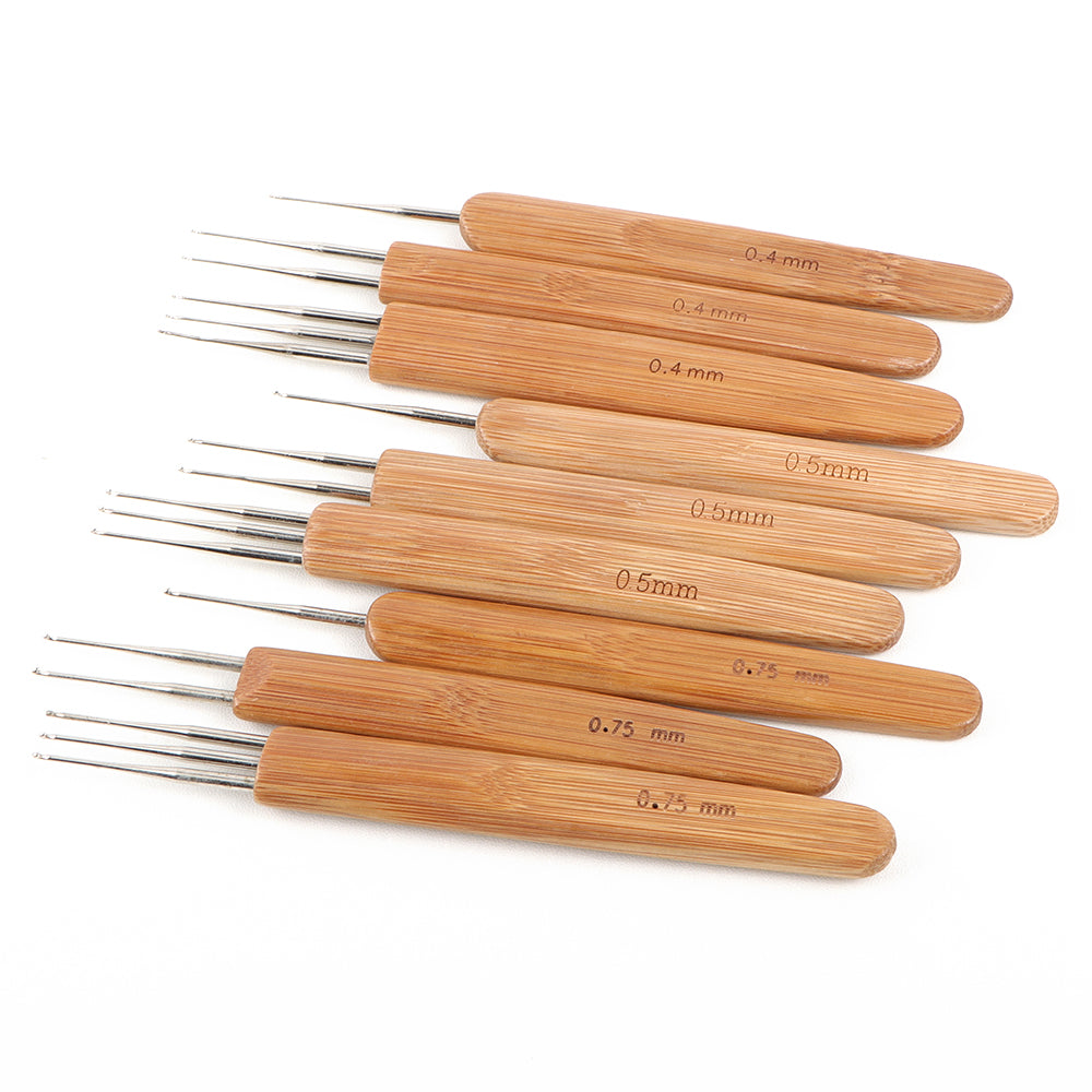 Orientfashion 0.4mm 0.5mm 0.75mm Crochet Hooks for Dreadlocks