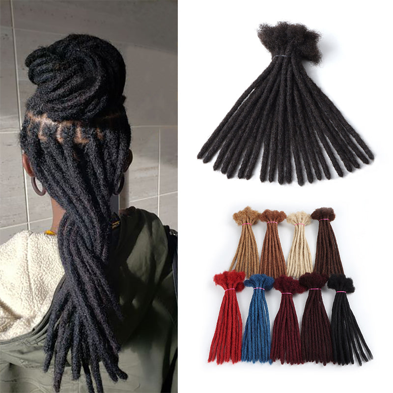 Orientfashion Colorful Dreadlocks 0.6cm Loc Extensions Human Hair (20 Locs Per Bundle)