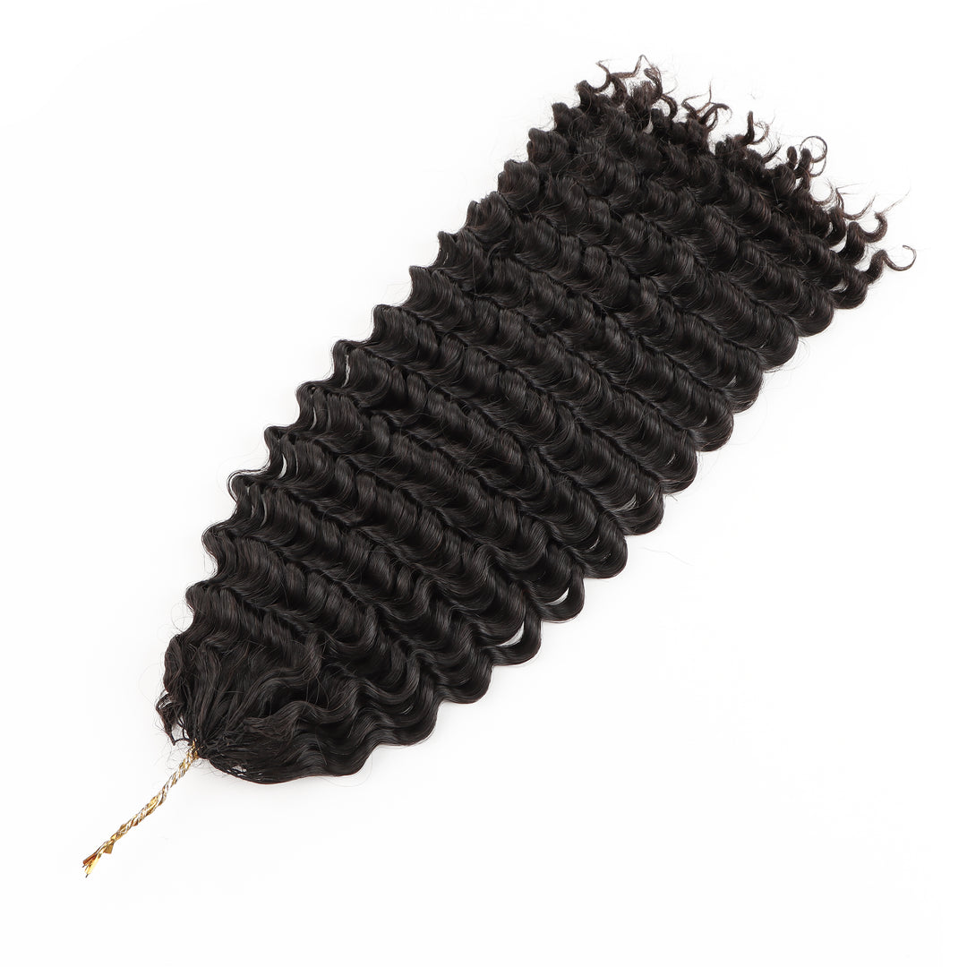 Orientfashion Deep Wave Feather Crochet Human Hair Extensions 100g/pack