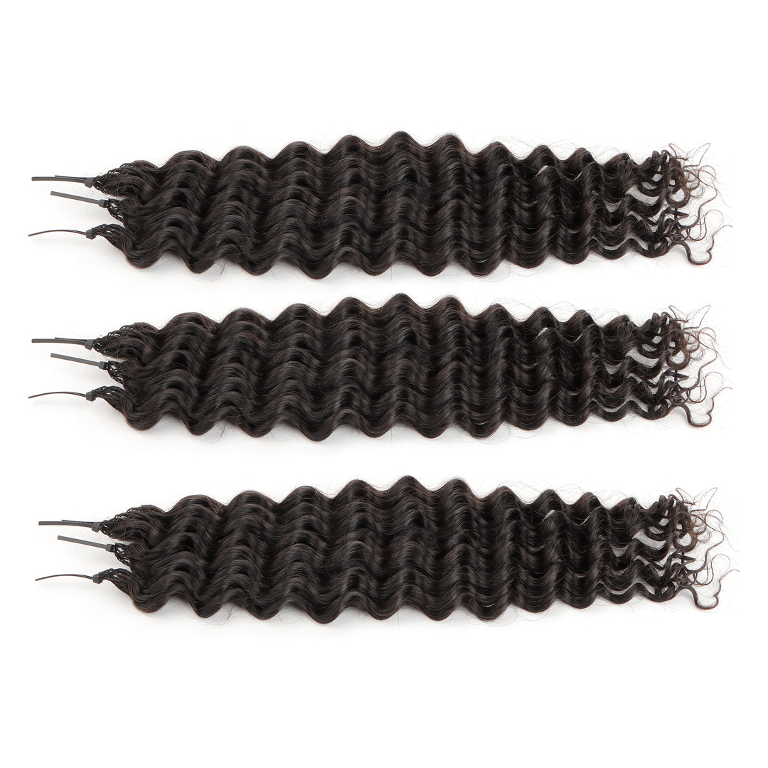 Orientfashion Loose Wave Feather Crochet Human Hair Extensions 100g/pack