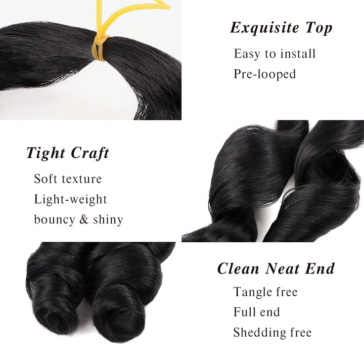 Orientfashion Synthetic Hair Extension French Curls