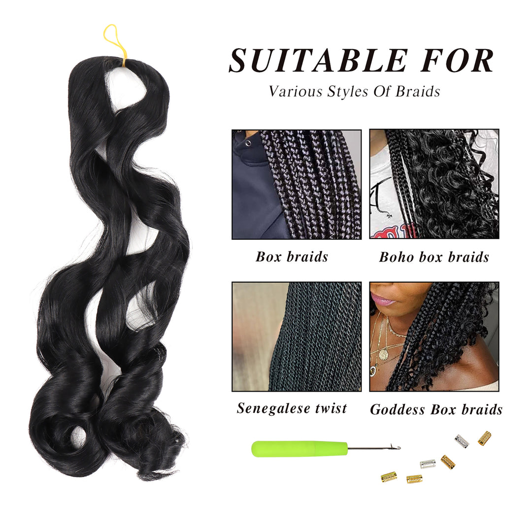 Orientfashion Synthetic Hair Extension French Curls