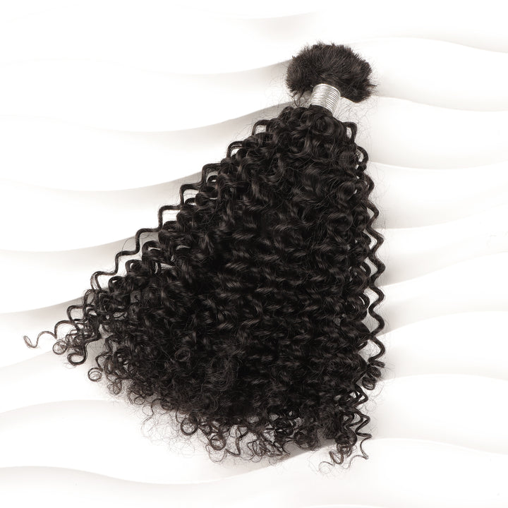 Orientfashion Jerry Curly Human Braiding Hair Bulk Human Hair 100g/pack