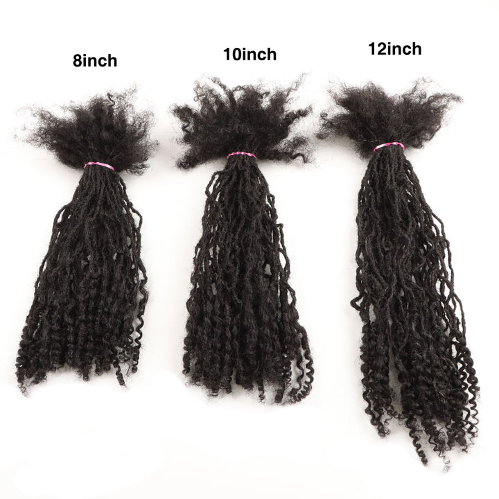 Orientfashion Interlocs Human Hair with Curly Ends (20 Locs Per Bundle)