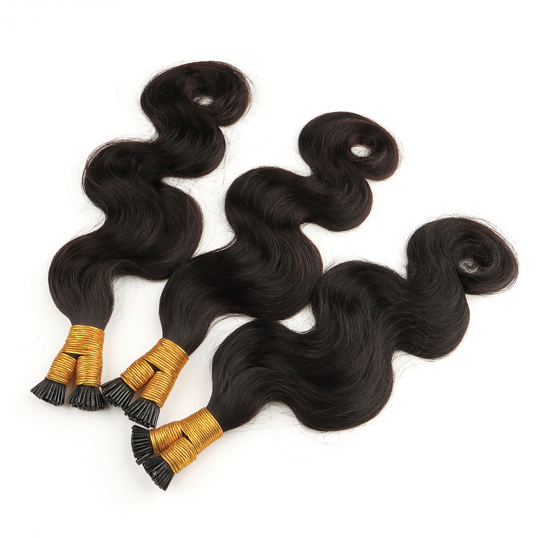 Orientfashion Body Wave I Tip Microlinks Human Hair Extensions for Women 100g/pack