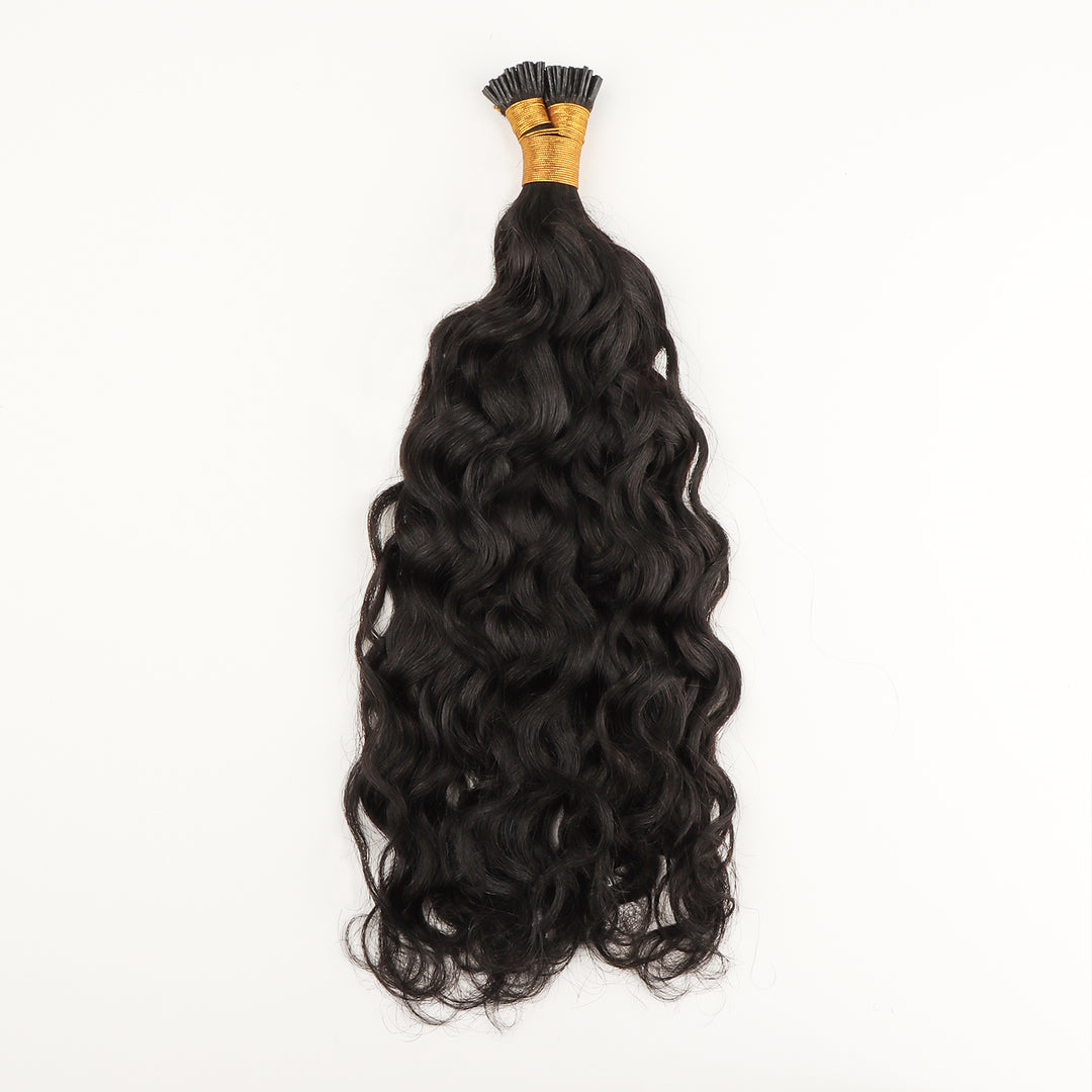 Orientfashion Kinky Curly I Tip Human Hair Extension for Black Women 100g/pack