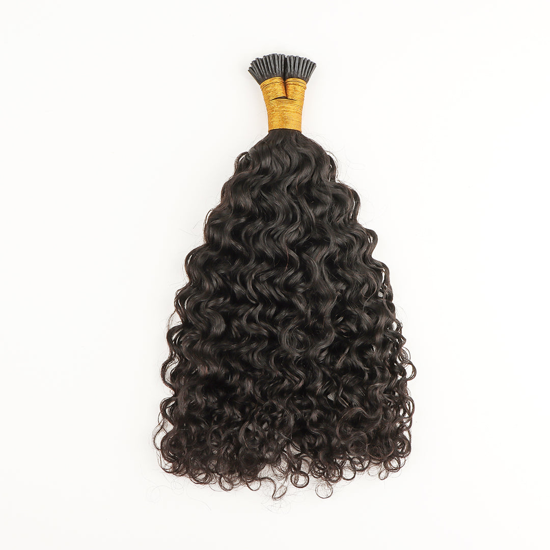 Orientfashion Kinky Curly I Tip Human Hair Extension for Black Women 100g/pack