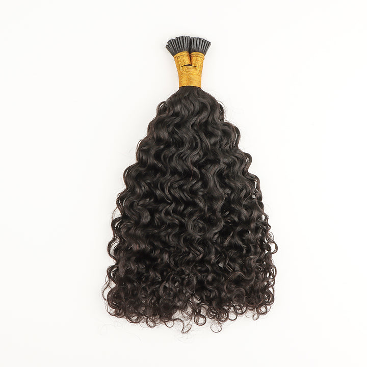 Orientfashion Kinky Curly I Tip Human Hair Extension for Black Women 100g/pack