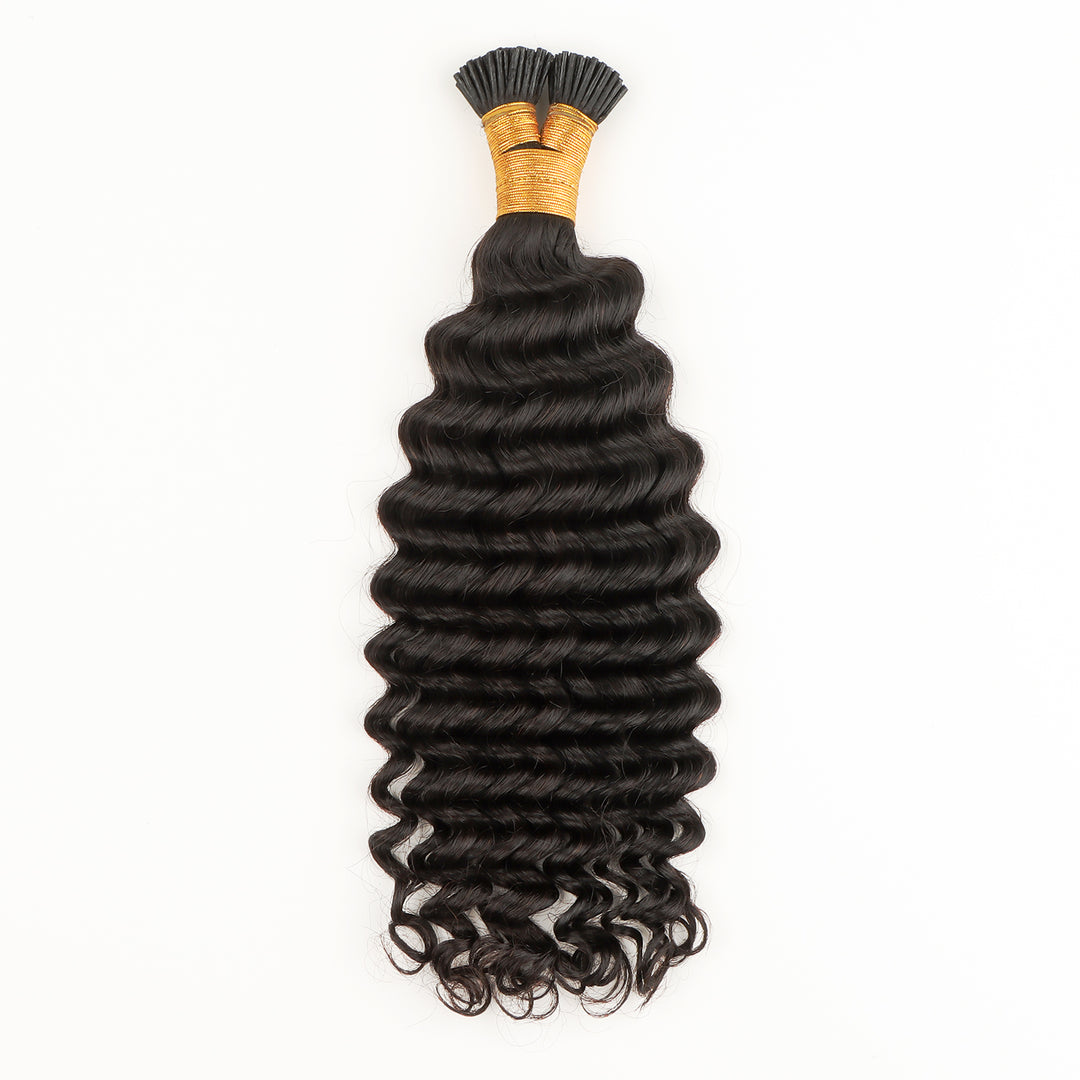 Orientfashion Kinky Curly I Tip Human Hair Extension for Black Women 100g/pack