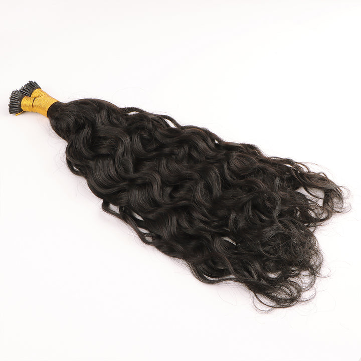 Orientfashion Italian Curly Human Hair I Tip Hair Extensions 100g/pack