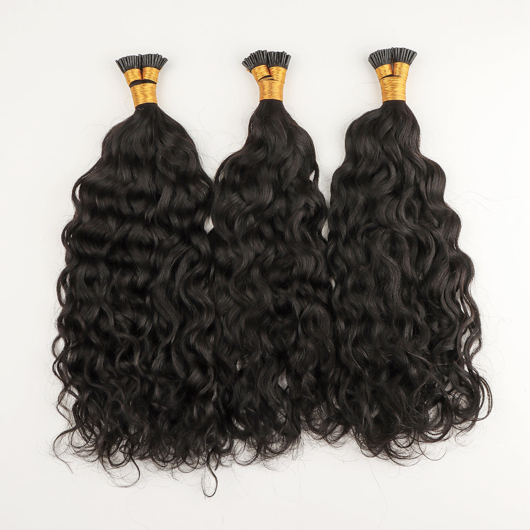 Orientfashion Italian Curly Human Hair I Tip Hair Extensions 100g/pack