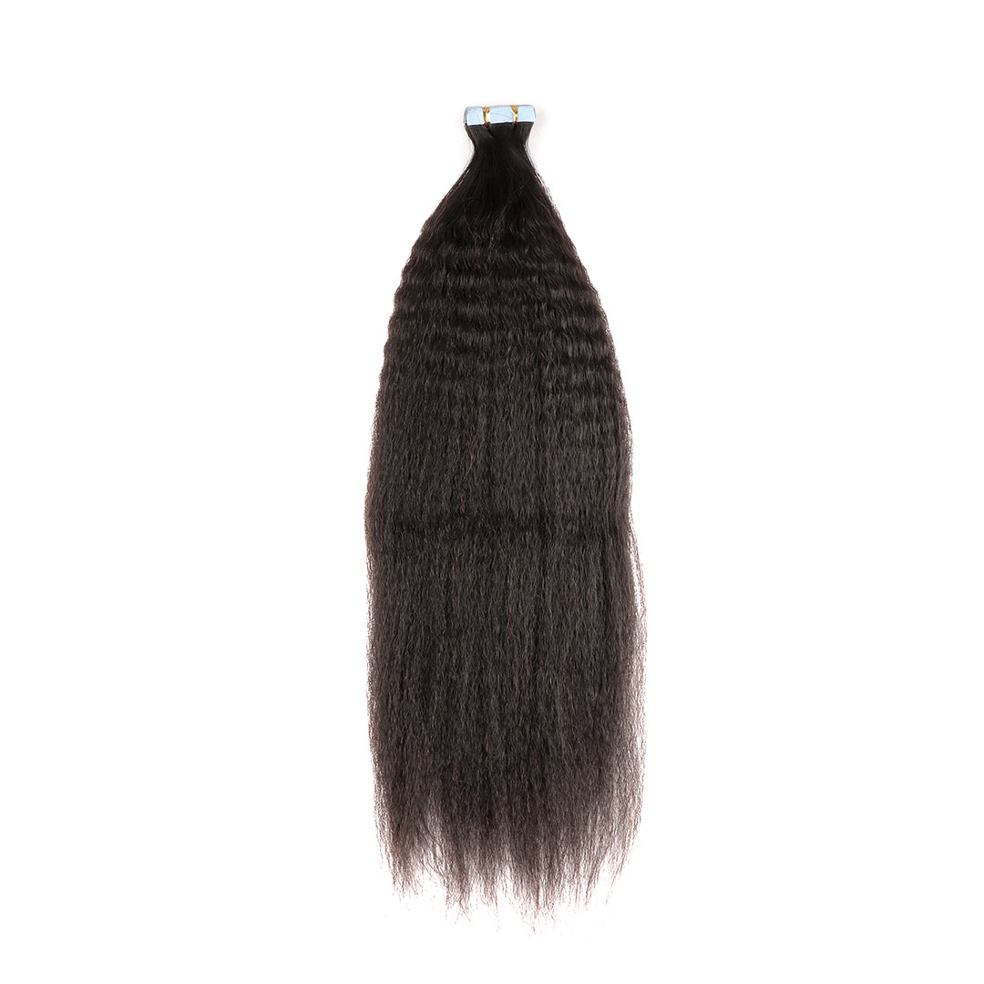 Orientfashion Straight Wave Tape ins Hair Extension Human Hair for Black Women 50g/pack