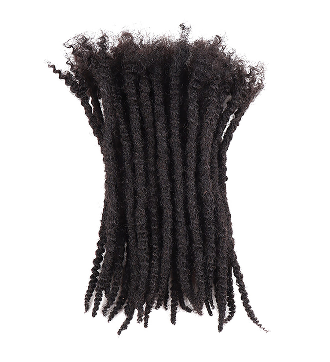 Orientfashion Textured Coiled Tips Loc Extensions Human Hair (20 Locs Per Bundle)