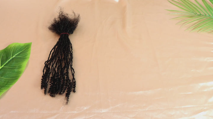 Orientfashion Interlocs Human Hair with Curly Ends (20 Locs Per Bundle)