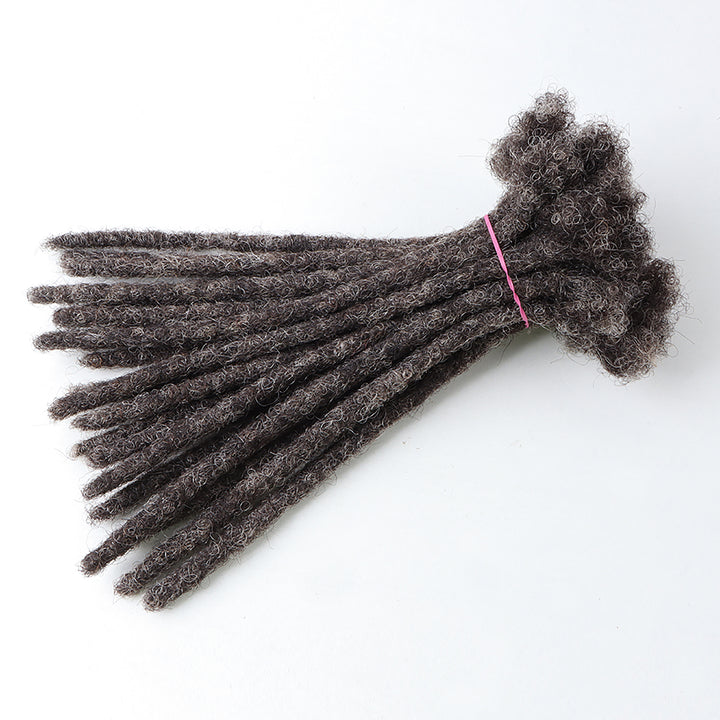 Orientfashion Salt and Pepper Loc Extensions Human Hair (20 Locs Per Bundle)