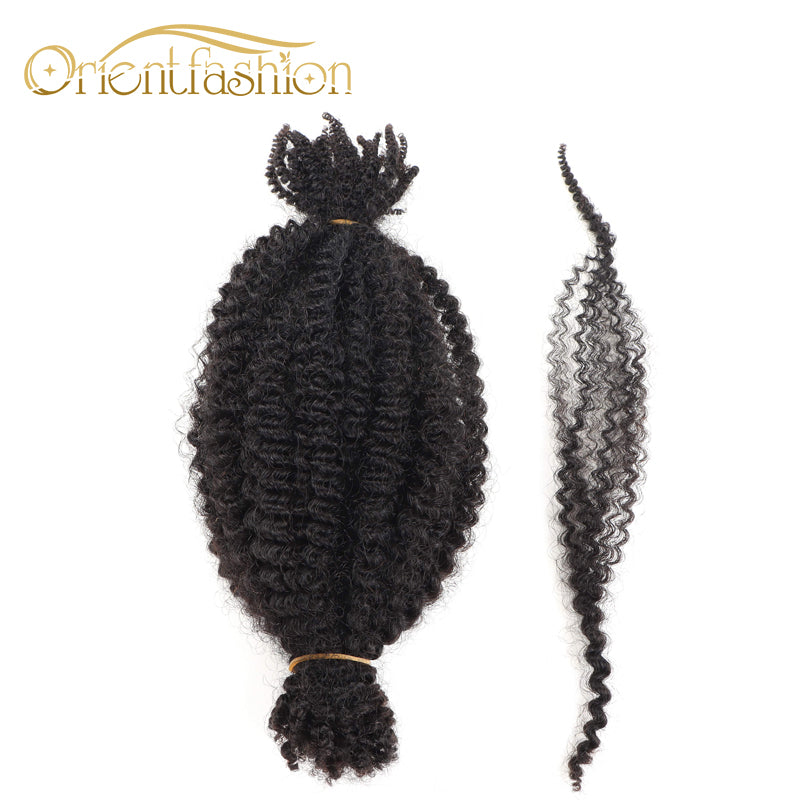 Orientfashion Pre Fluffed Kinky Curly Braiding Hair Pre-Separated Springy Afro Twist Crochet Hair for Locs Hair Extensions