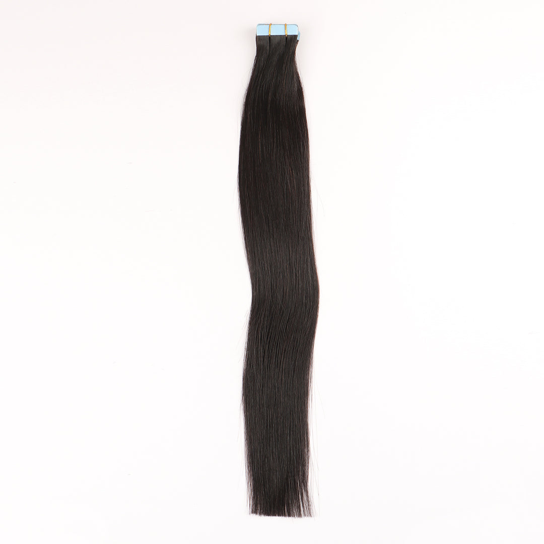 Orientfashion Deep Wave Tape In Hair Extensions Natural Black 100% Human Hair 50g/pack