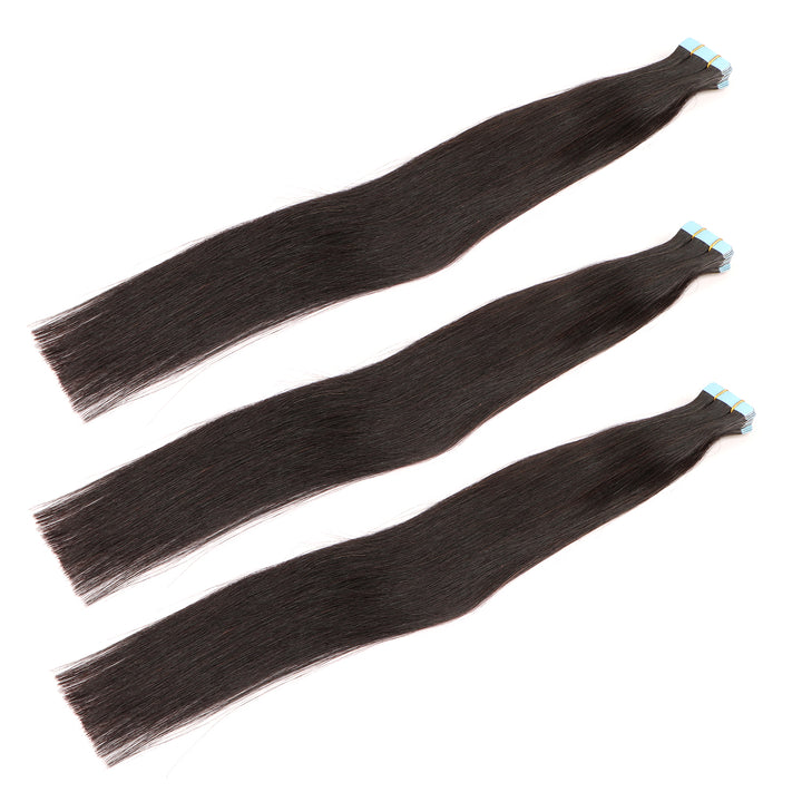 Orientfashion Straight Wave Tape ins Hair Extension Human Hair for Black Women 50g/pack