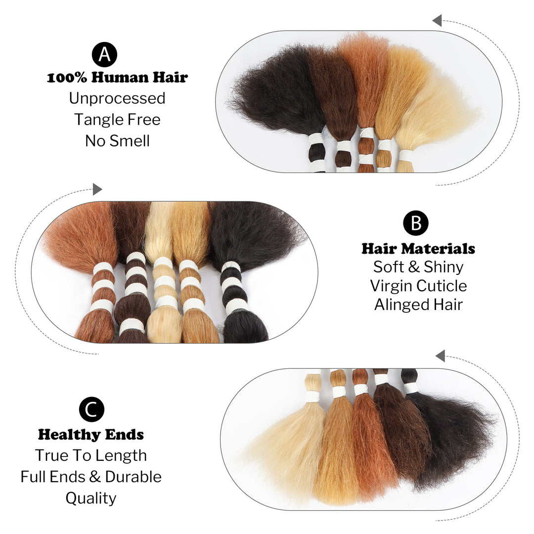 Orientfashion Wet and Wavy Human Hair for Braiding